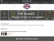 Tablet Screenshot of firepreventioncentre.org